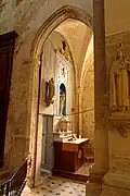 Chœur, vue par l'arcade du sud.