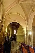 Chapelle latérale sud, vue vers l'ouest.