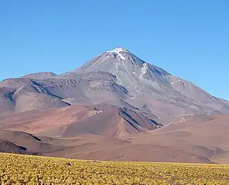 Vue du Llullaillaco depuis l'est.