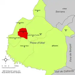 dans la comarque de Requena-Utiel.