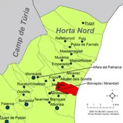 dans la comarque de l'Horta Nord.
