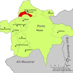 dans la comarque des Ports.