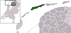 Localisation de Terschelling