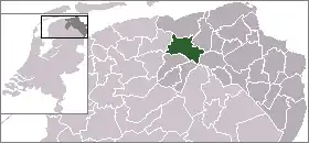 Localisation de Zuidhorn
