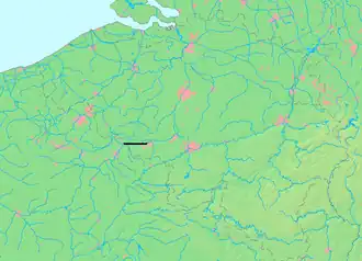 Localisation du canal Mons-Condé.