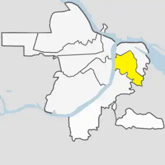 Localisation de Arrondissement soviétique