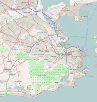 voir sur la carte de Rio de Janeiro