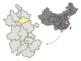 Localisation de Bengbu