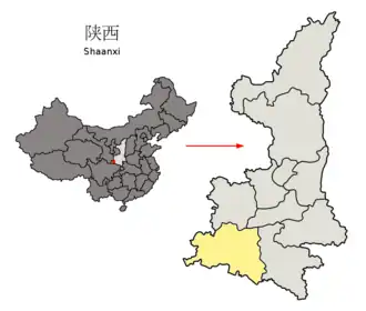 Localisation de Hanzhong