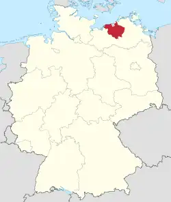 Drapeau de Arrondissement de Rostock