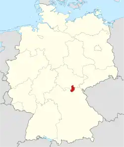 Drapeau de Arrondissement de Kronach