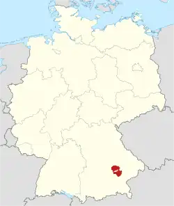 Drapeau de Arrondissement de Landshut