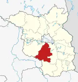 Drapeau de Arrondissement de Teltow-Fläming