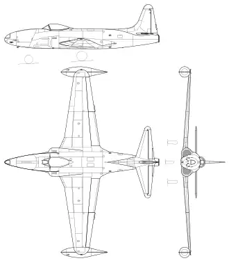 vue en plan de l’avion