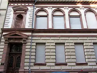 Loge des Frères réunis, rue Joffre (bâtiment inscrit aux monuments historiques).