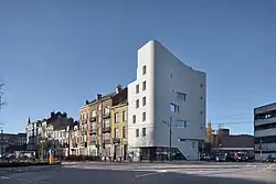 Logements à l'angle Navez-Portaels à Schaerbeek. Contrat de Quartier Navez–Portaels