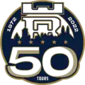 Logo spécial célébrant les 50 ans du hockey à Tours (avec la fondation de l'ASGT en 1972).