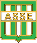 Ecu rectangulaire blanc et vert