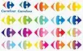 Différentes couleurs du logo de 2009.