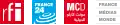 Logo de France Médias Monde de juin 2013 à avril 2016.