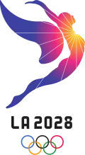 Logotype temporaire des Jeux olympiques de Los Angeles.