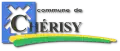 Représentation du logo de 2000, texte en noir, avec deux traits jaune et vert et un moulin en défonce bleu.