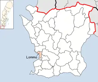 Localisation de Lomma