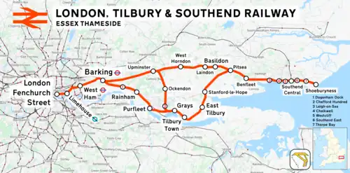 London, Tilbury and Southend line.