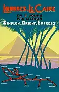 Affiche pour l'Orient Express