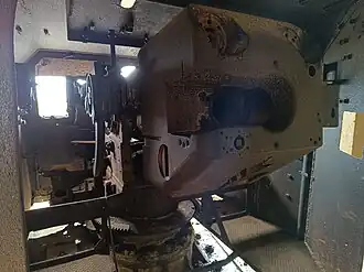 Photo d'un ancien canon allemand de la Seconde Guerre mondiale.