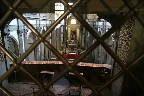 Vue sur la loge de Santa Felicita, depuis le corridor