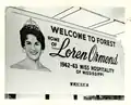 Panneau de bienvenue en 1963