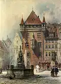 Aquarelle de Lorenz Ritter, vers 1900