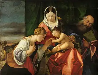Lorenzo Lotto, Mariage mystique de Sainte Catherine, 1506–08