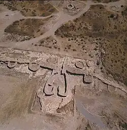 La porte principale, vue aérienne depuis l'O-S-O