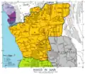 Carte du royaume du Kongo et des royaumes voisins en 1648