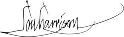 signature de Lou Harrison