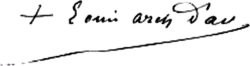 Signature de Louis-Anne Dubreil
