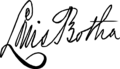 Signature de Louis Botha
