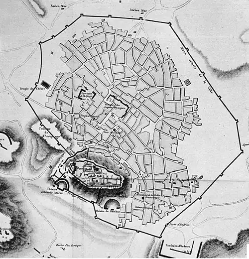 plan de ville en noir et blanc