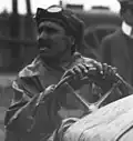 Louis Naudin après l'épreuve de Dieppe (1908, 2e&nbsp;derrière Guyot).