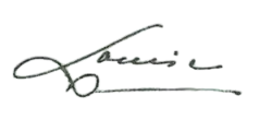 Signature de Louise de Suède
