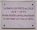 Pour Leconte de Lisle.