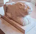 Lion protecteur de porte en calcaire, règne de Puzur-Inshushinak, c. XXe siècle.
