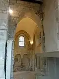 2e travée, vue vers le nord dans le chœur.