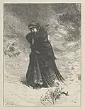 Love in Death, gravure sur bois d'après Frederick Walker&nbsp;(en) (1862, Metropolitan Museum of Art).