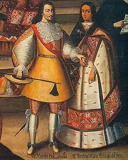 Martín García de Loyola et Beatriz Clara Coya, église de la Compagnie de Jésus, Cuzco XVIIe siècle