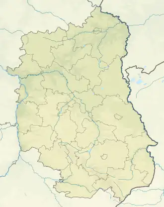 Voir sur la carte topographique de la Voïvodie de Lublin