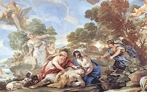 Mort d'Adonis.