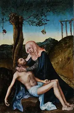Pietà au pied de la Croix1510, Brno